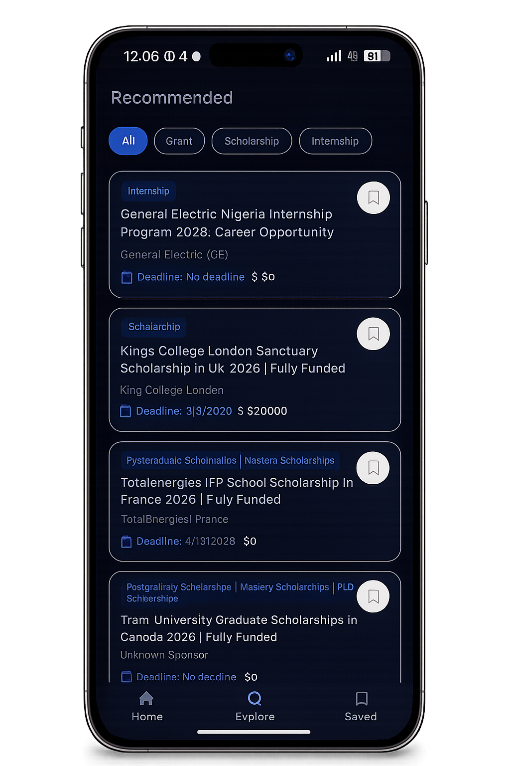 Recommended Scholarships